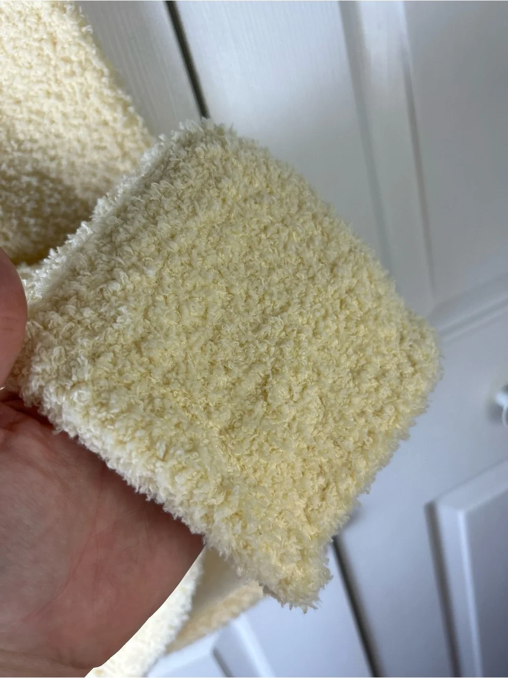 SL Home Fashions Solid Yellow Baby Blanket Soft Fuzzy Security Lovey